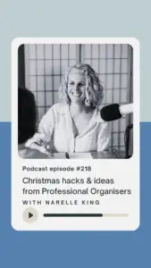 Christmas organising ideas from Professional Organisers