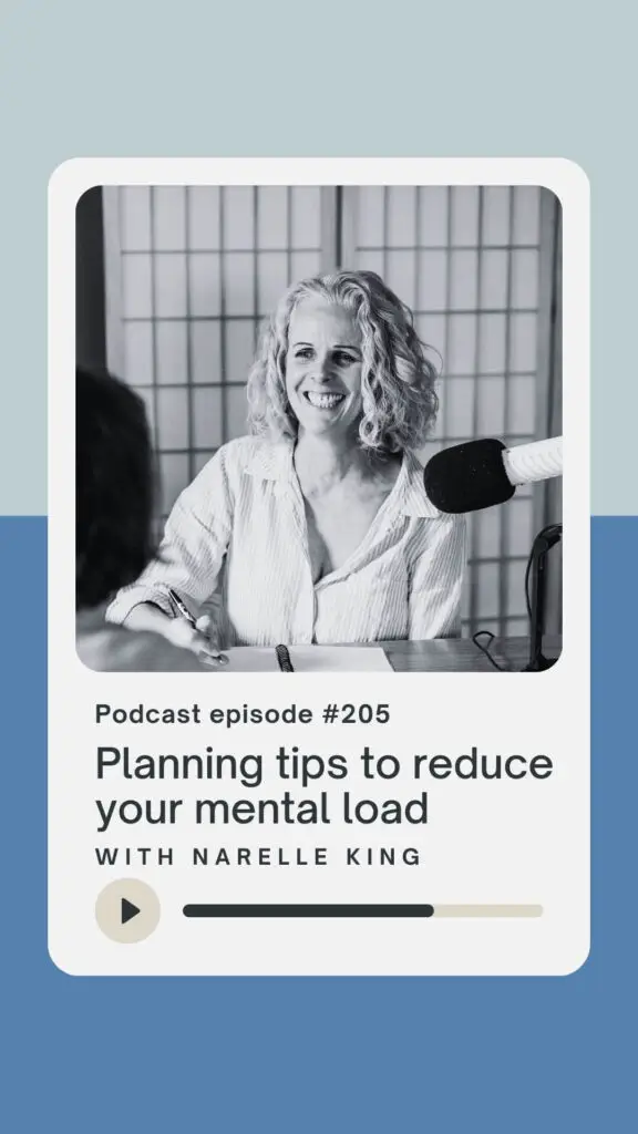 Planning tips to reduce your mental load